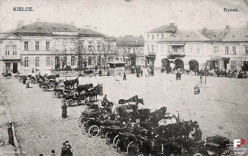 1900, Rynek w Kielcach.