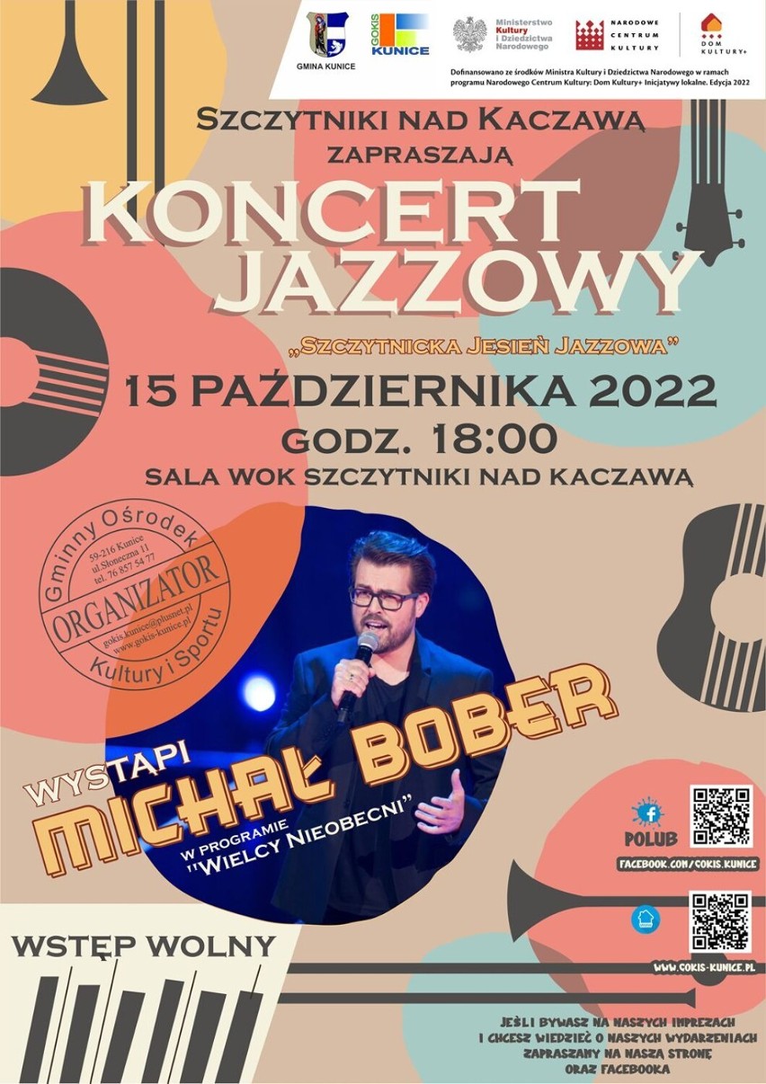 „Szczytnicka jesień jazzowa”, wystąpi już w sobotę Michał Bober