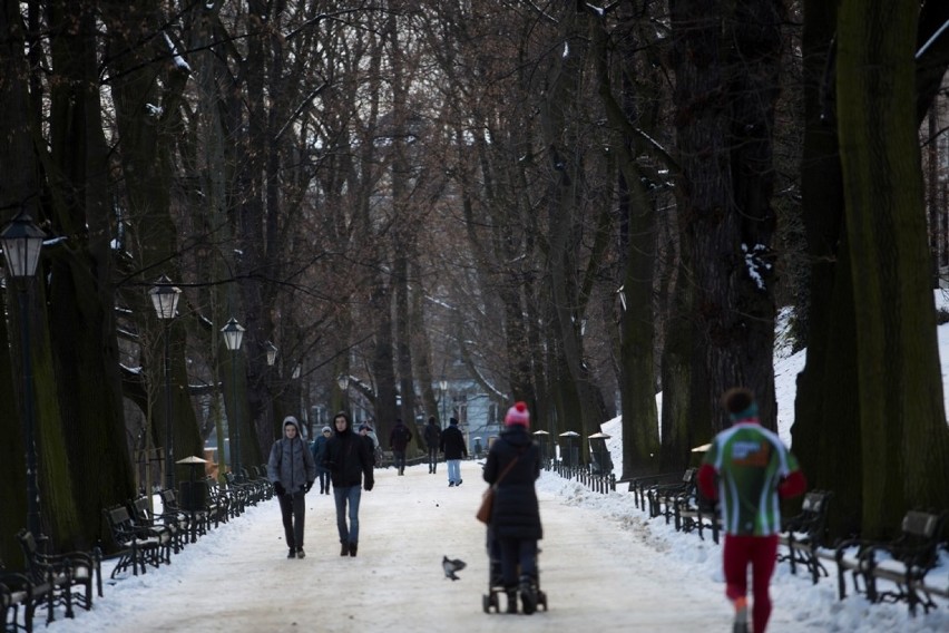 Atak zimy w Krakowie. Po opadach śniegu teraz nadciągają mrozy [ZDJĘCIA]