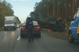 Zderzenie wojskowej ciężarówki z osobówką na „trasie śmierci” [ZDJĘCIE CZYTELNIKA]