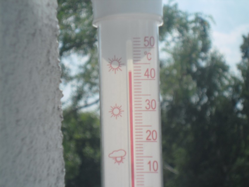 Taka temperatura była w Kościerzynie w sobotę 27 lipca 2013