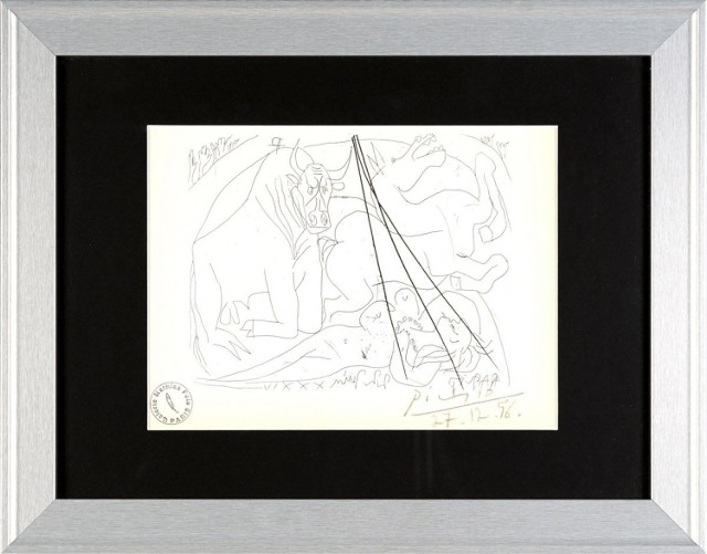 "Europa i Zeus" Pabla Picassa. Grafikę z 1956 roku sprzedano za 42 tys. zł.