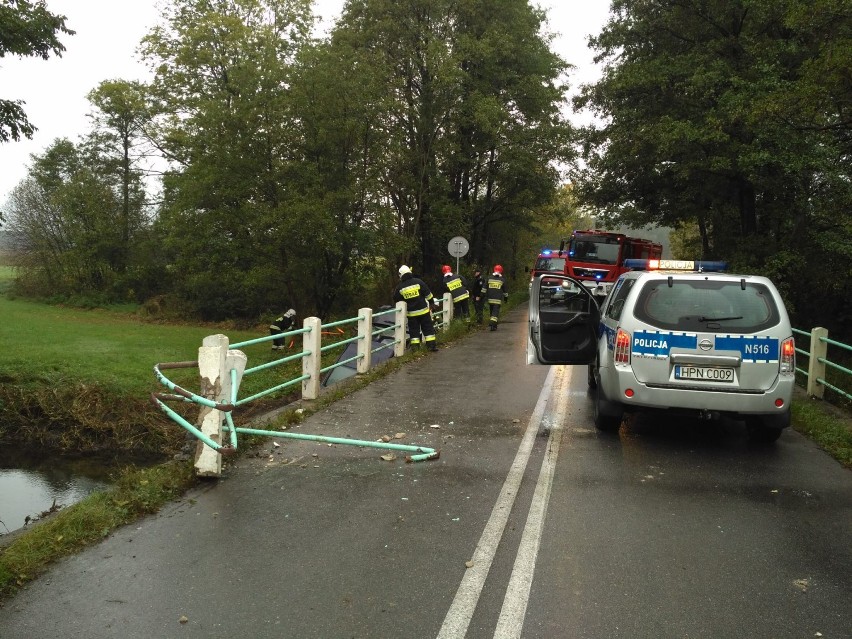 Wypadek na drodze Goręczyno - Somonino 7.10.2016