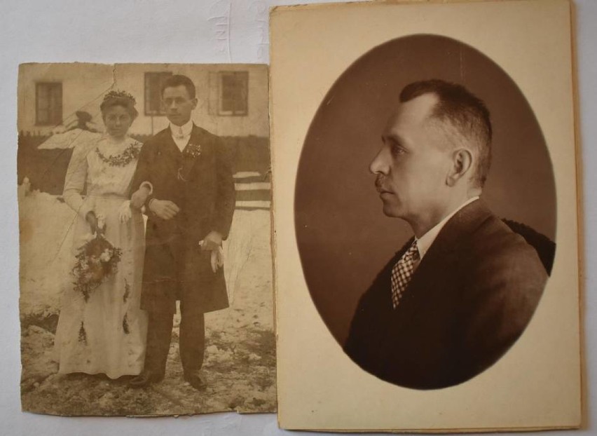 Jan Nosal i jego żona na archiwalnych zdjęciach