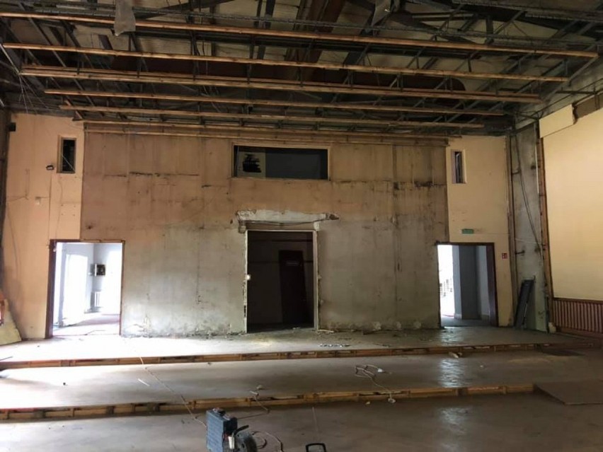 Wrzesiński Ośrodek Kultury w trakcie remontu, 2019,