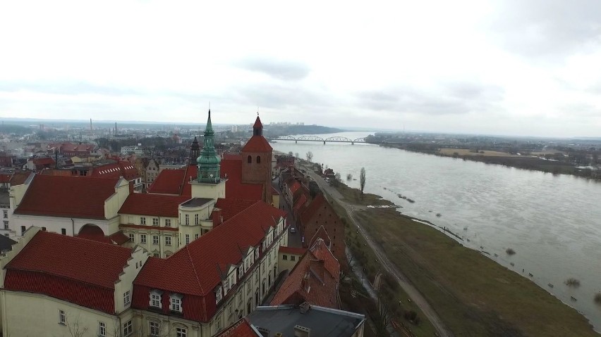 Grudziądz to piękne miasto. Jak jest widziane z lotu ptaka?...