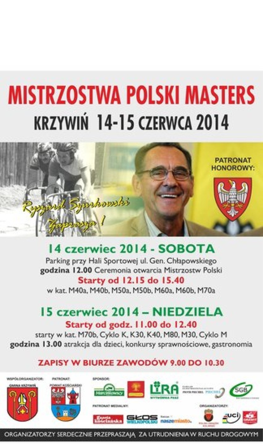 Mistrzostwa Polski Masters w Krzywiniu już w najbliższy...