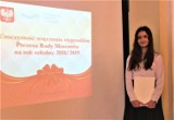 JAROCIN: Hanna Nowak z klasy III LO w Jarocinie odebrała stypendium Prezesa Rady Ministrów