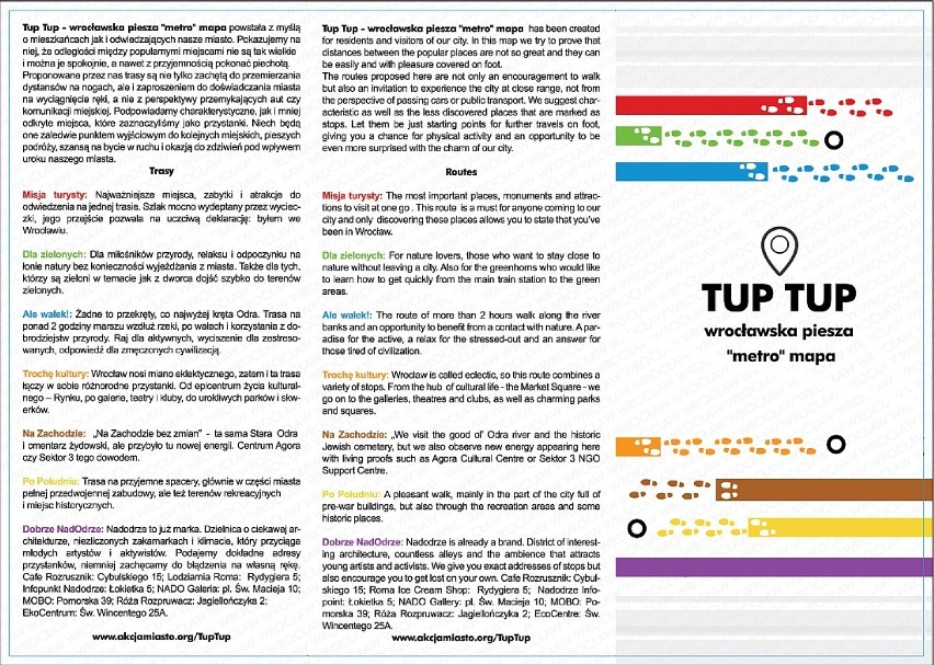 “Metro” mapa Tup Tup to siedem zróżnicowanych tras...