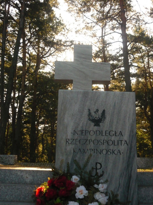 Pomnik postawiony dla żołnierzy walczących w Puszczy Kampinowskiej. Stoi on obok Cmentarza Partyzanckiego z 1944 roku.
