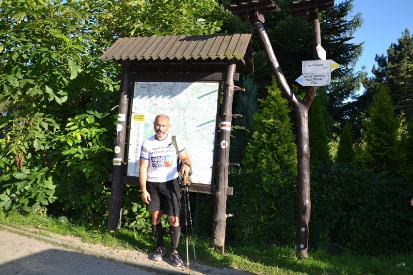 Piechur z Zaborza pokonał 500 km w Beskidach dla chorych dzieci