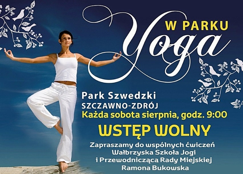 Szczawno-Zdrój: Zaproszenie na darmowe ćwiczenia jogi do Parku Szwedzkiego