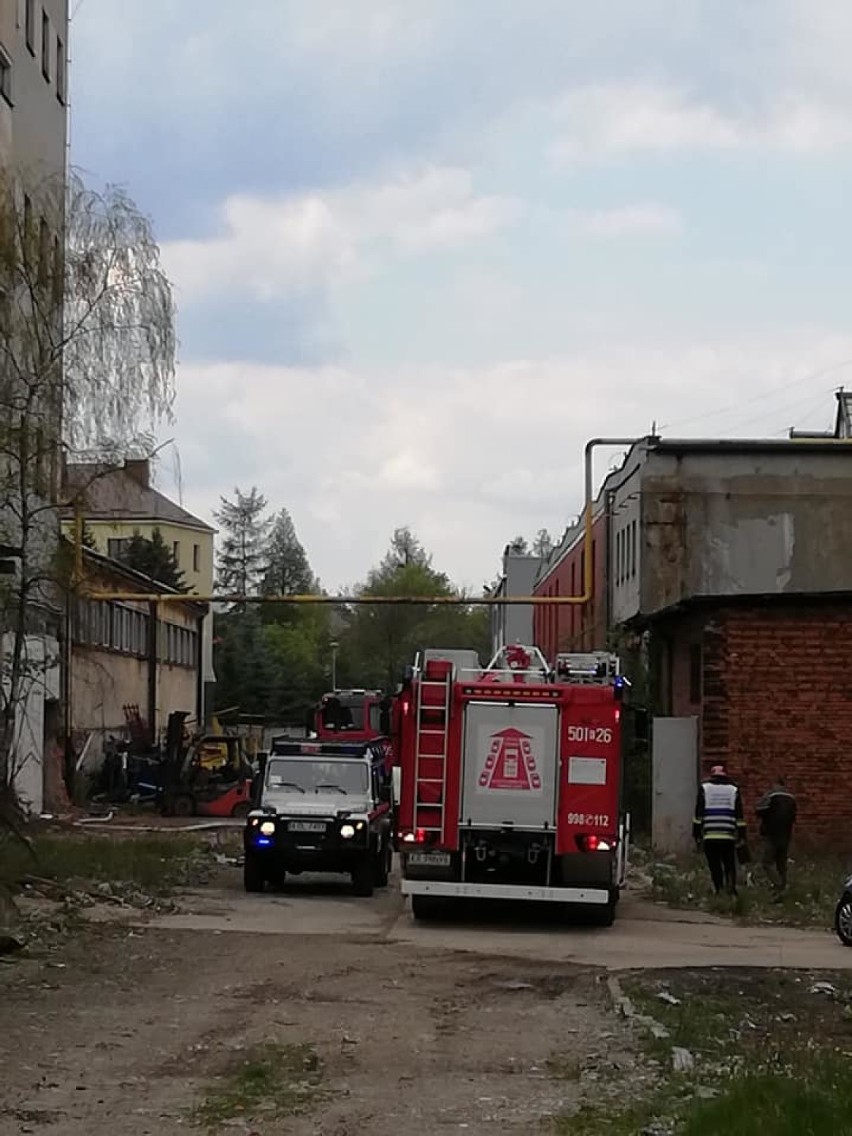 Pożar na terenie Emalii Olkusz