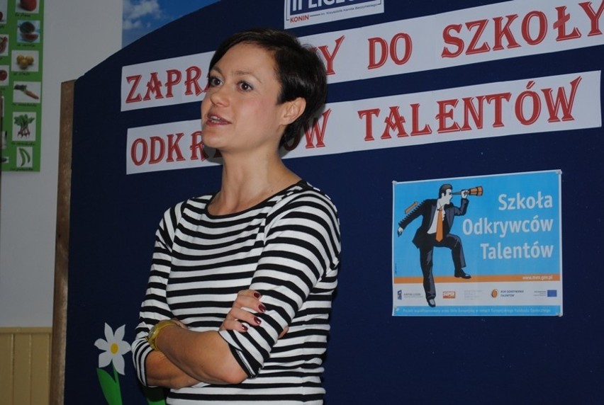 Katarzyna Sławińska odwiedziła swoją byłą szkołę