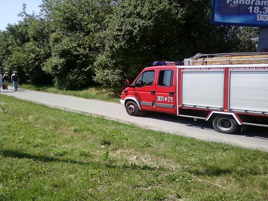 Pożar baraku przy Unii Lubelskiej