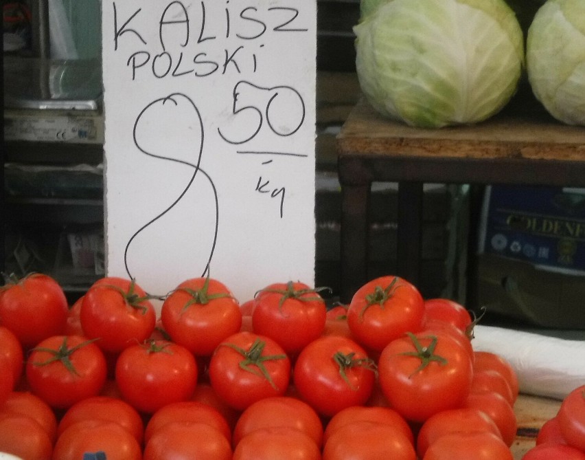 Pomidory Kalisz kosztowały 8,50 za kilogram