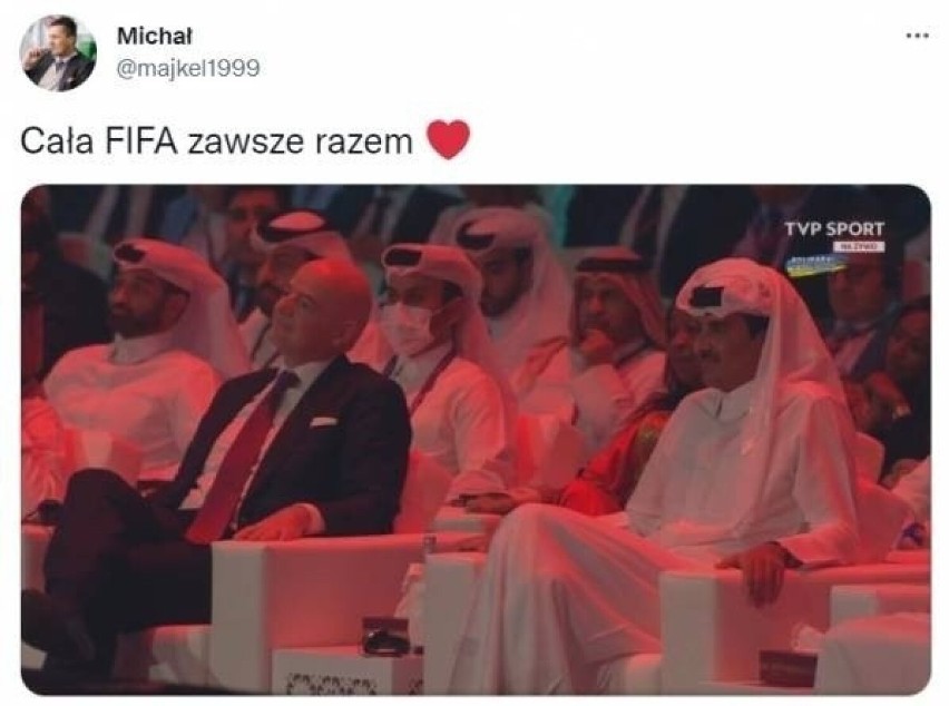 Memy po losowaniu grup mistrzostw świata w Katarze 1.04.2022 r. Góralski czeka na Messiego. FIFA zawsze razem, czyli Infantino z szejkami