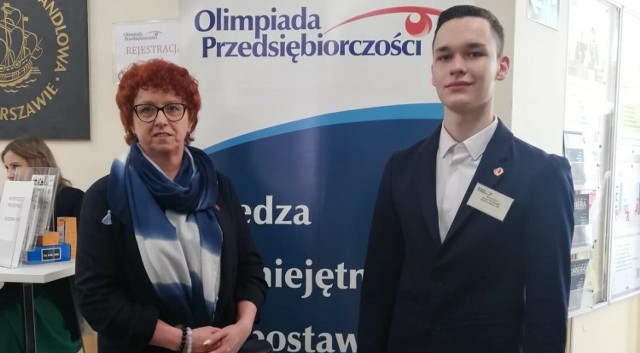 Kacper Rochowski z II LO w Radomsku został laureatem Olimpiady Przedsiębiorczości!