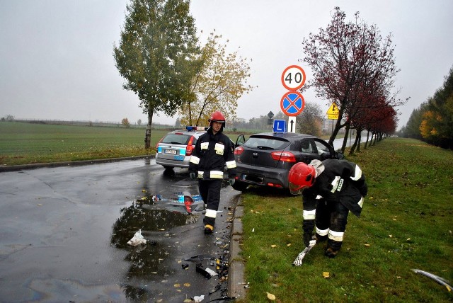 Wypadek w Sieradzu spowodował pijany kierowca