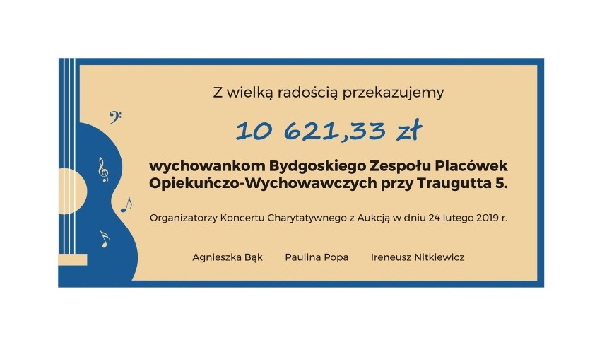 Koncert charytatywny z aukcją w Pubie Kubryk w Bydgoszczy...