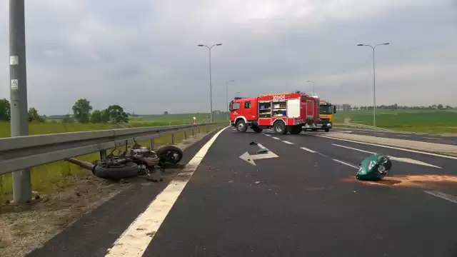 Wypadek pod Barczewem. Zginął motocyklista