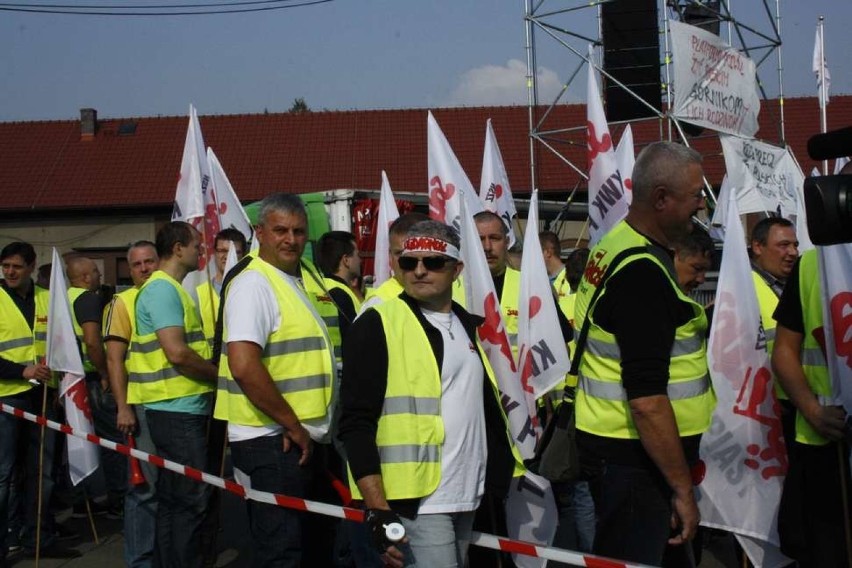 Protest w obronie kopalni Brzeszcze [ZDJĘCIA, WIDEO]