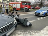 Groźny wypadek w Żorach. Policjant kierował ruchem, ale nie wszyscy piesi reagowali na sygnały