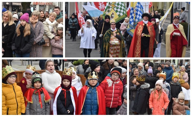 Orszak Trzech Króli przeszedł ulicami Pleszewa. Prowadziła ich gwiazda betlejemska. Zobacz, jak wyglądały największe jasełka świata. ZDJĘCIA