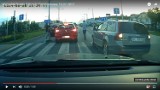 Kierowca na kłobuckich "blachach" spowodował wypadek w Częstochowie [WIDEO]