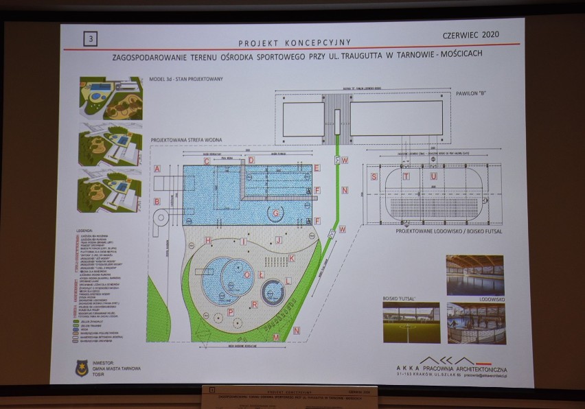 Pomysł na basen letni w Mościcach. Znajdzie się tam też miejsce na lodowisko i rollkostradę. WIZUALIZACJE