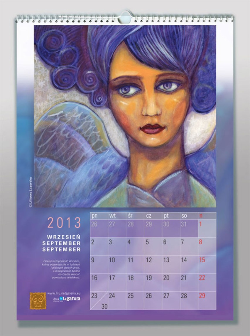 Kalendarz anielski na 2013 rok