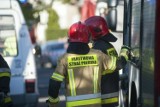 Pożar na Uroczysku w Świętochłowicach. Płonęła przyczepa kempingowa na placu budowy