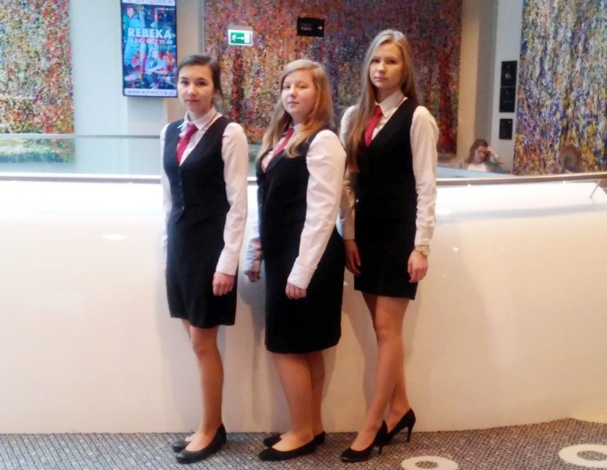 Karolina Jaros (od lewej), Paulina Kroc i Aleksandra...