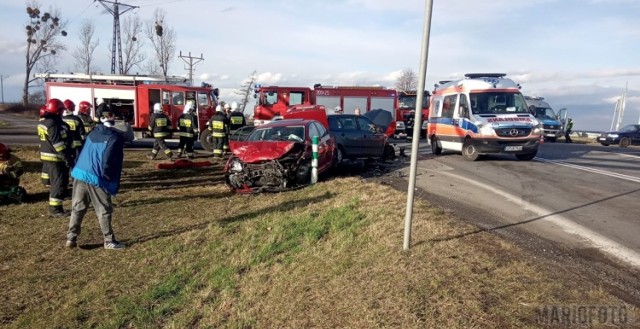 Wypadek na trasie Opole - Krapkowice w Zimnicach Małych