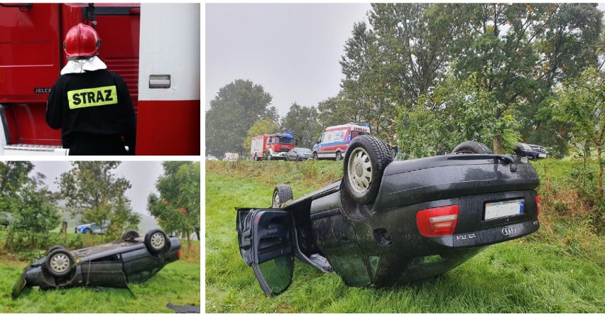 Gmina Nowa Ruda: Audi dachowało w Bartnicy. Kierowca stracił...