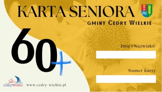 Gmina Cedry Wielkie staruje z kartą seniora