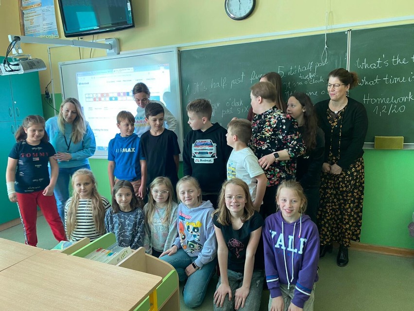 Nauczycielki z Francji gościły w sieradzkich szkołach