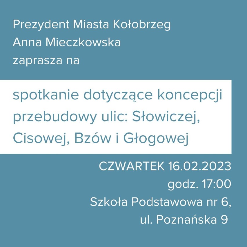 W Kołobrzegu 4 ulice na Radzikowie do przebudowy. W czwartek spotkanie!