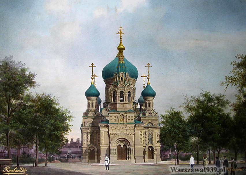 Była symbolem rosyjskiej władzy w Warszawie. Piękna cerkiew...