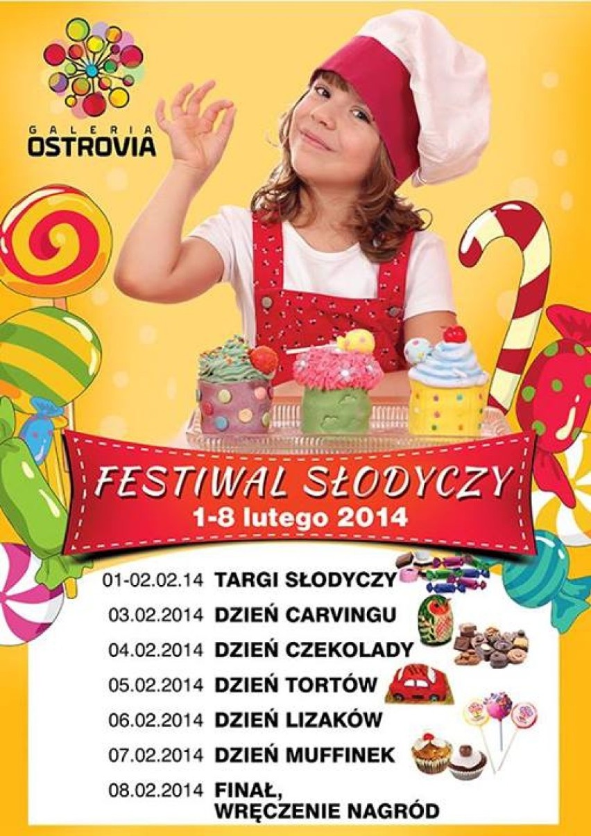 Festiwal słodyczy i konkurs "Złoty bilet" w Galerii Ostrovia