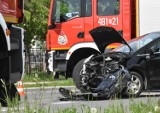 Wypadek na Wielbarku w Malborku. Po zderzeniu samochodów jedna osoba trafiła do szpitala