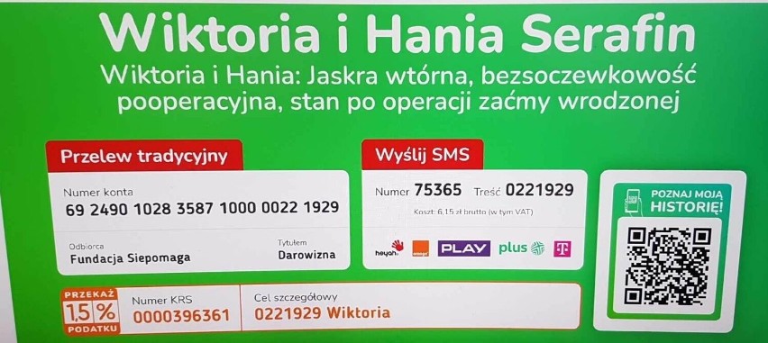 Dramatyczna diagnoza sióstr ze Staszowa. Dziewczynki mogą stracić wzrok! Pomóżmy Wiktorii i Hani Serafin, leczenie jest bardzo kosztowne