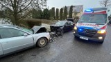 Wypadek w Grzymalinie pod Legnicą. Kierujący pod wpływem narkotyków, jedna osoba została przewieziona do szpitala