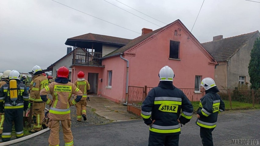 Pożar w Górkach pod Opolem.
