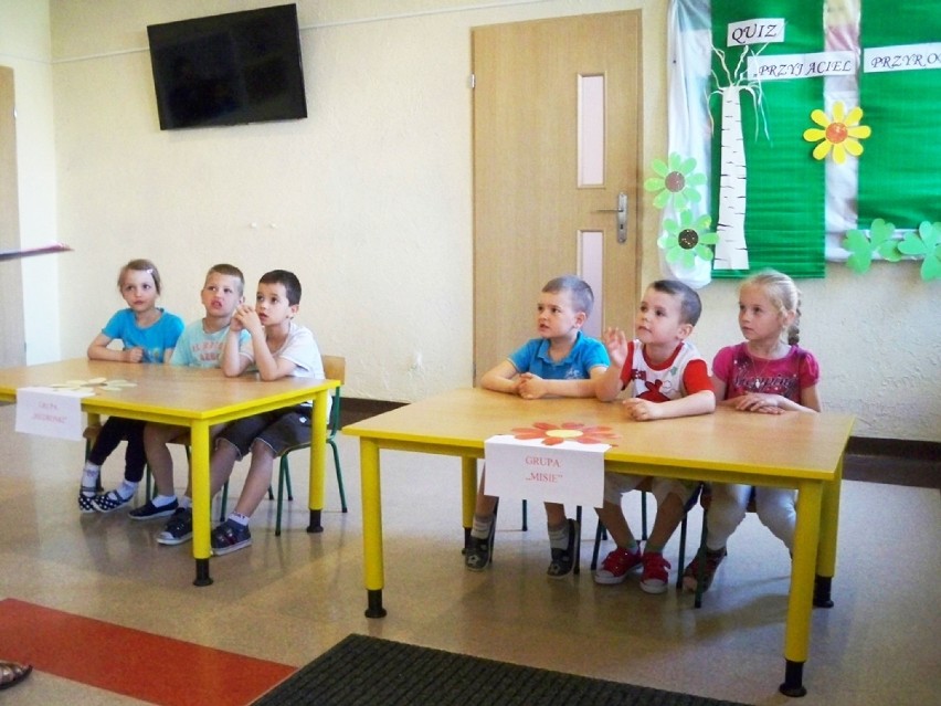 Zdjęcie ilustrujące uczestników konkursu „Przyjaciel Przyrody” w Publicznym Przedszkolu nr 2 w Sycowie