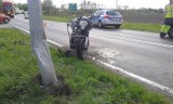 Kórnik-Śrem: wypadek motocyklistów. Droga była zablokowana