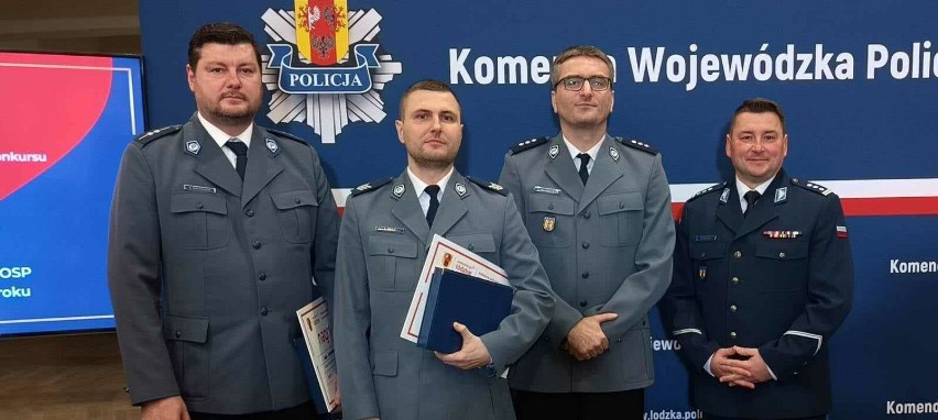 Policjanci z Blaszek z nagrodami marszałka województwa...