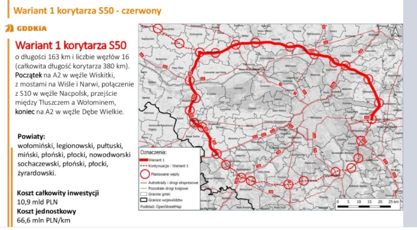 Nowa północna obwodnica Warszawy S50. Jak będzie wyglądał "ring Warszawski"? Poznaliśmy plany GDDKiA i terminy