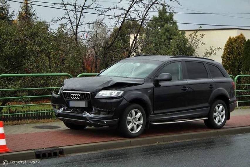 Wypadek Beaty Szydło w Imielinie ZDJĘCIA BMW z wicepremier Szydło zderzył się z audi, gdy kolumna rządowa jechała do Brzeszcz[FOTO] 