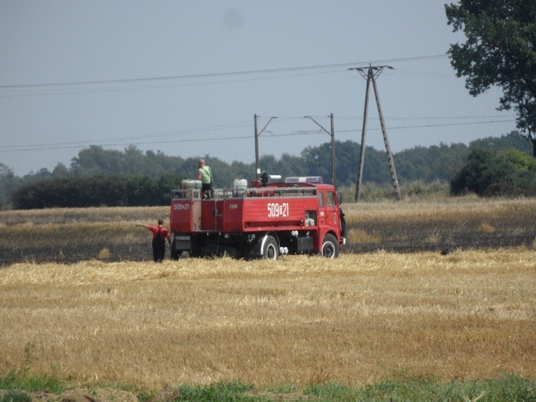 Kochanowice: Pożar zboża